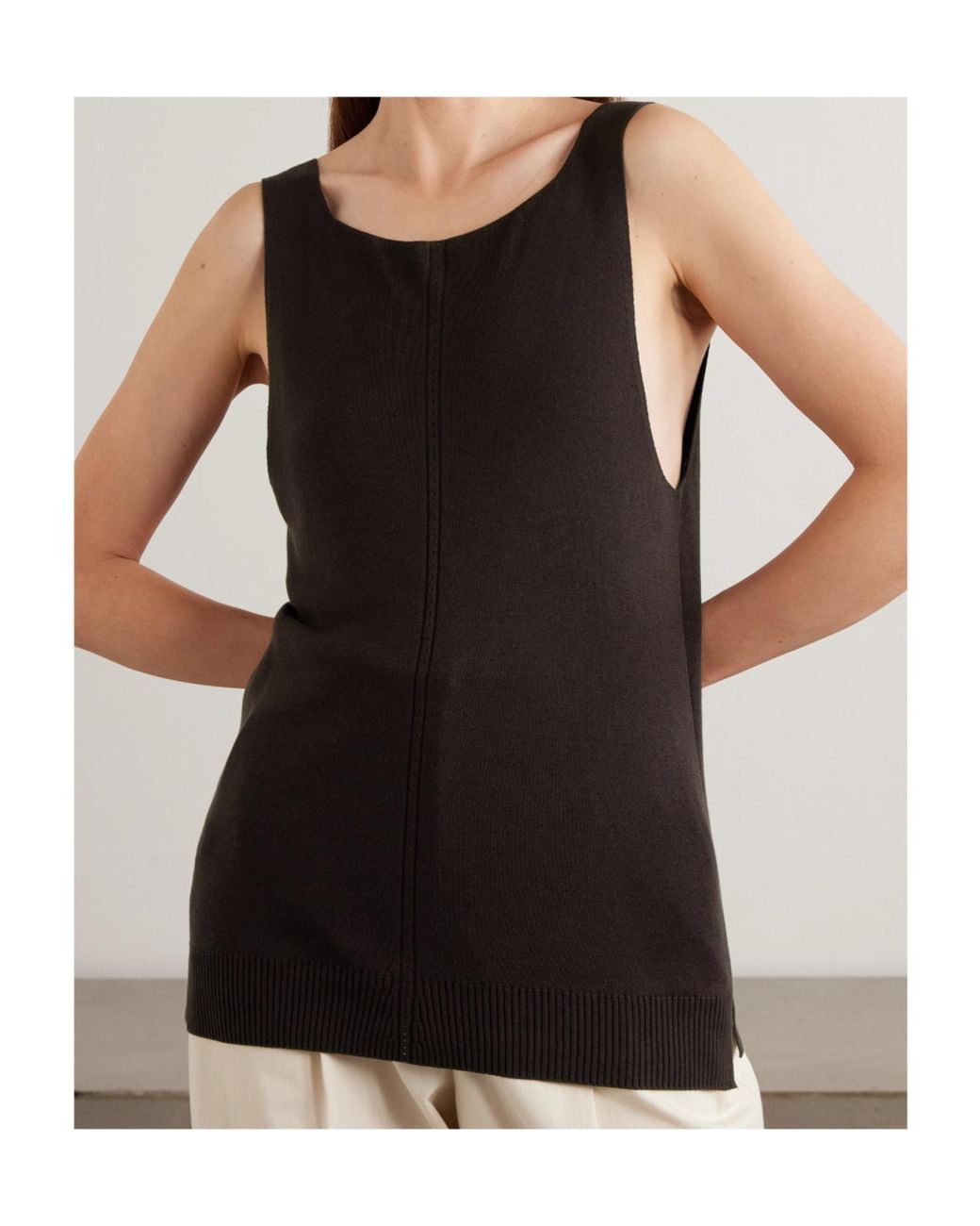 Joseph Black Knitted Vest