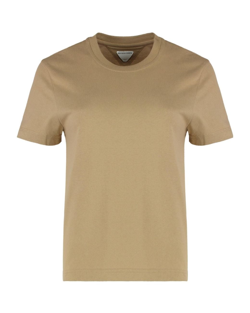 Bottega Veneta Natural Logo Short-Sleeved T-Shirt