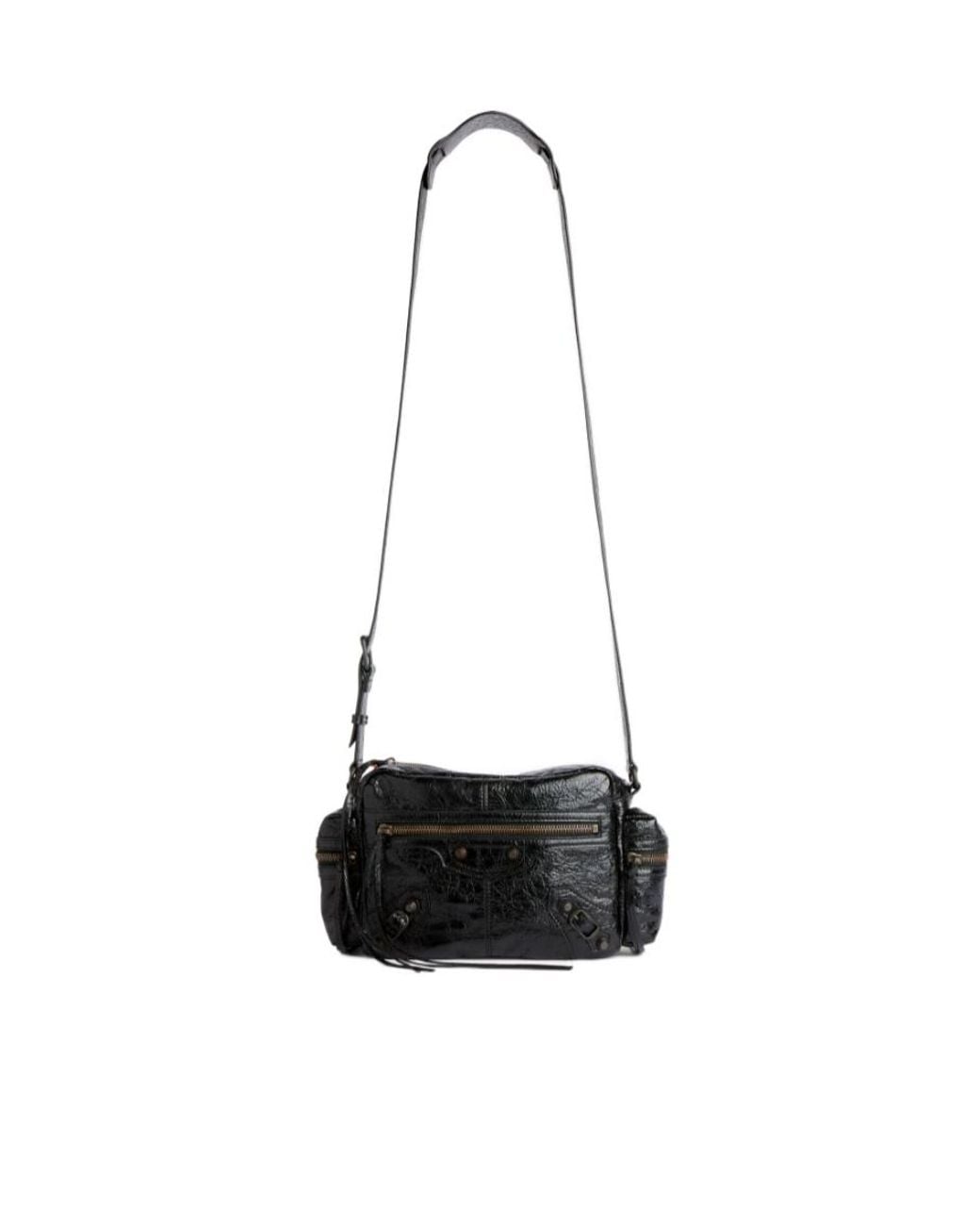 Balenciaga White Le City Messenger Bag for men