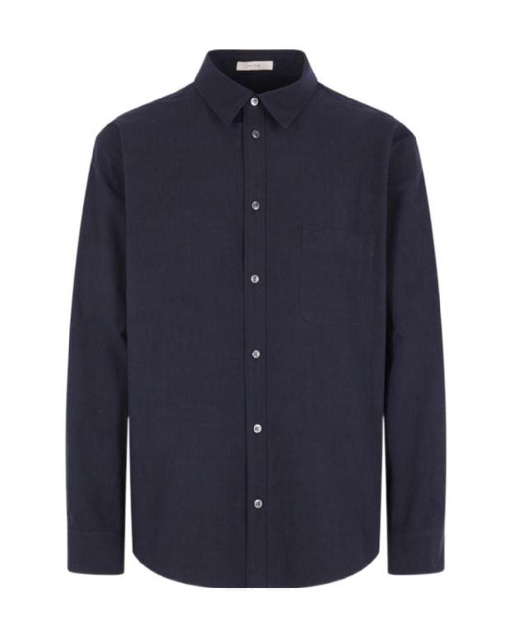 The Row Blue Perlo Chest-Pocket Button-Down Shirt for men