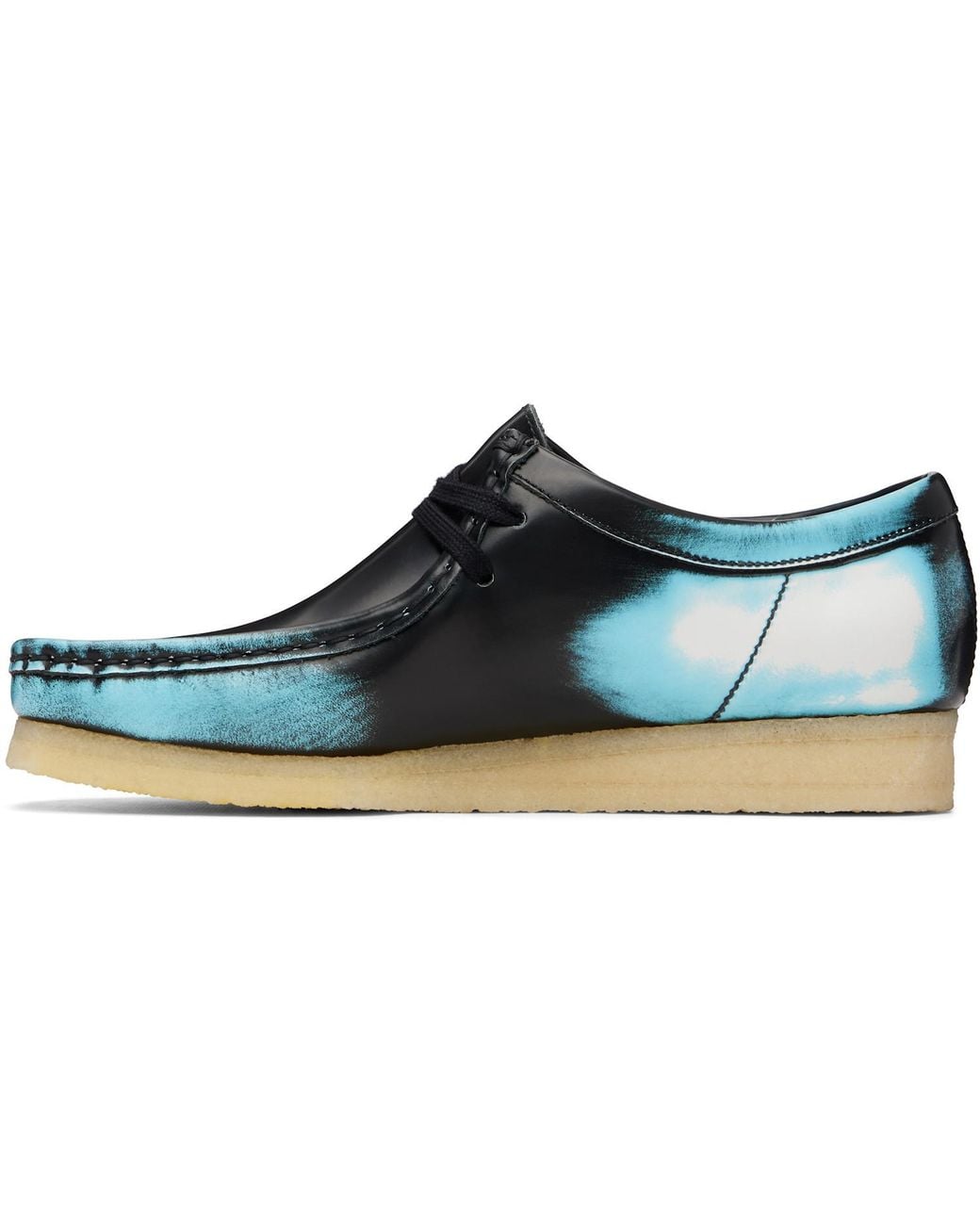 Clarks Blue Wallabee Derby Shoes for men