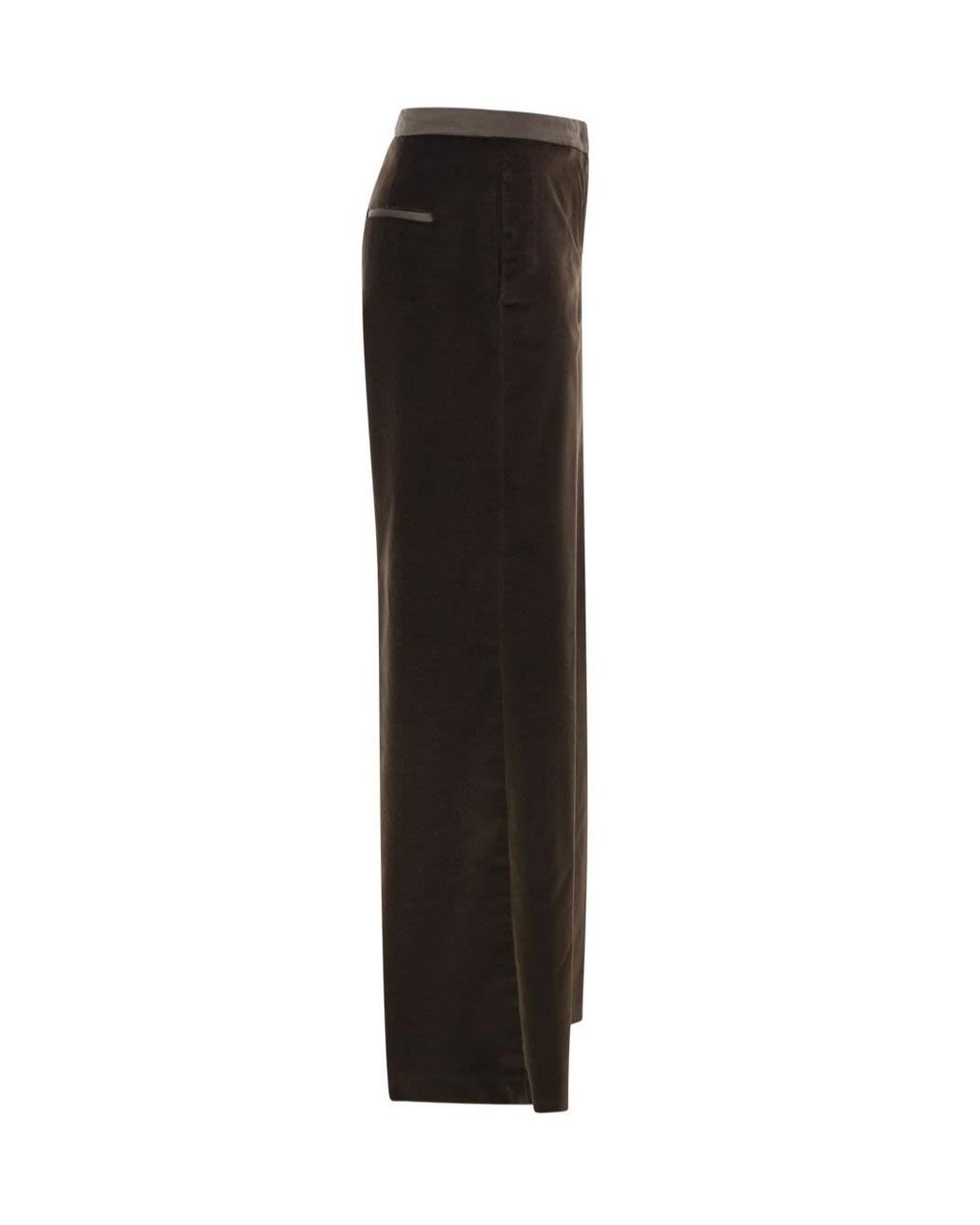 Peserico Black Straight-Leg Casual Trousers