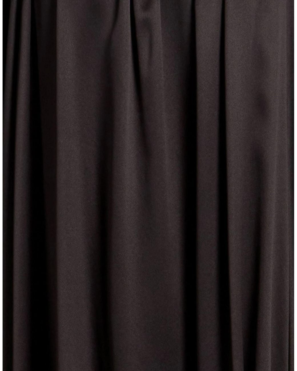 Chloé Black Solid-Color Satin Dress