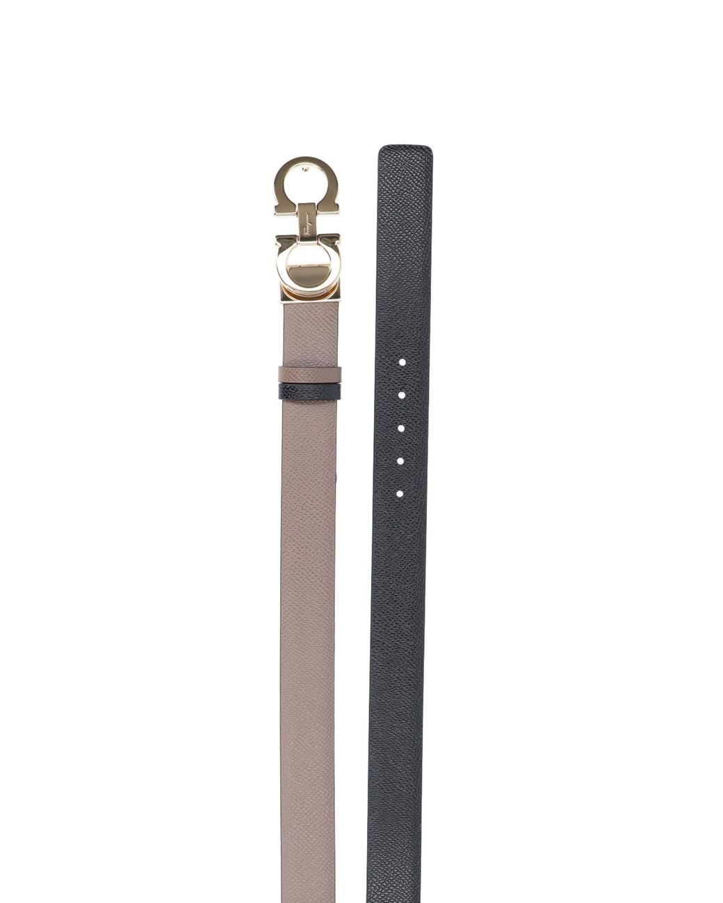 Ferragamo Multicolor Gancini-Buckle Reversible Belt