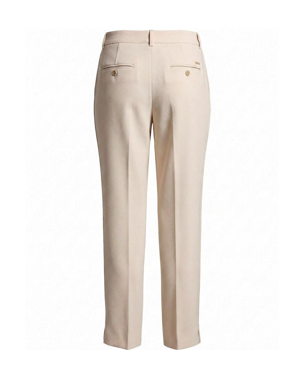 Peserico Natural Pleated Tailored Trousers