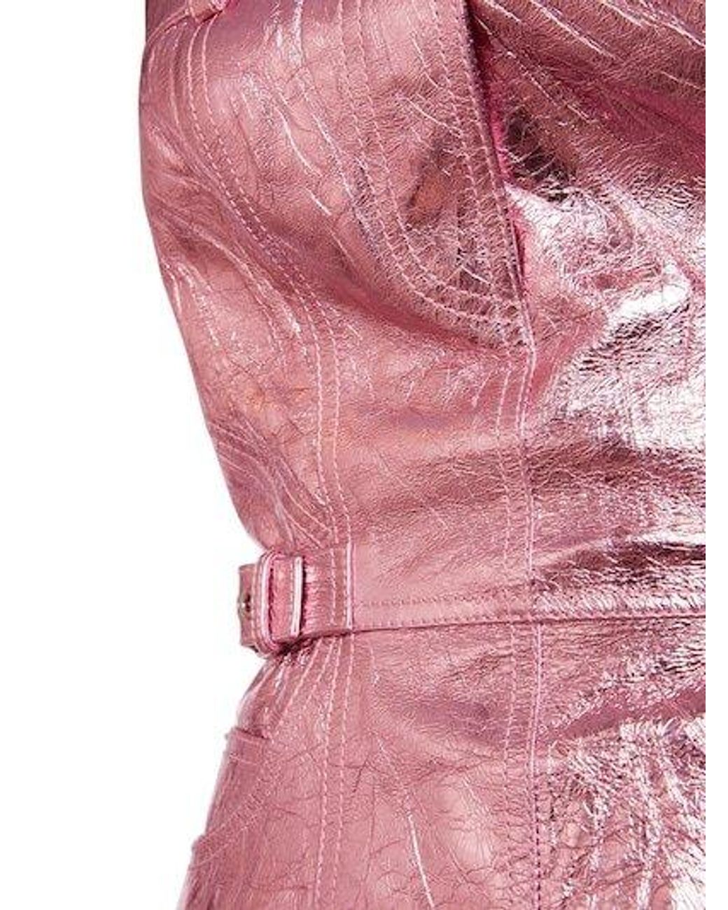 Versace Pink Strapless Mini Dress