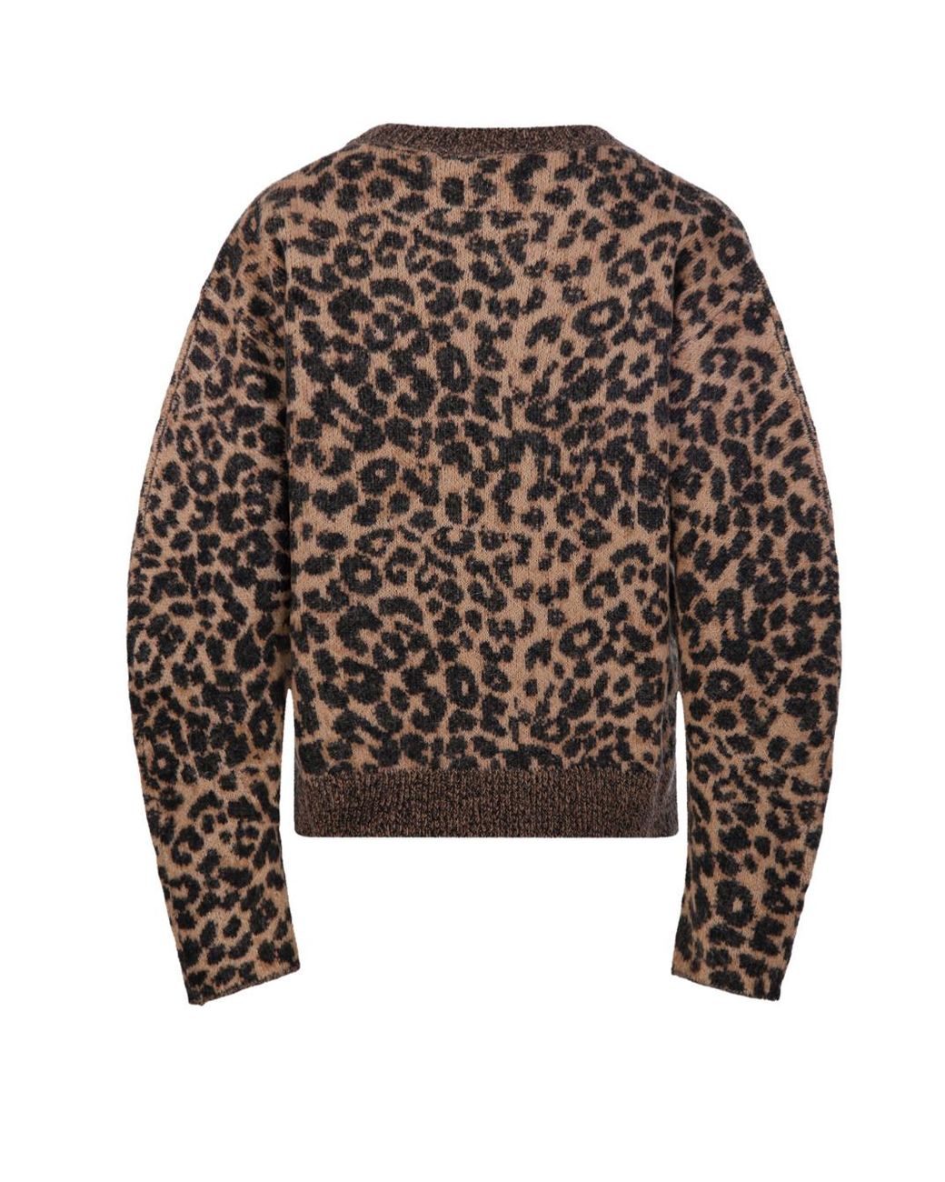 Nude Gray Leopard-Print Sweater