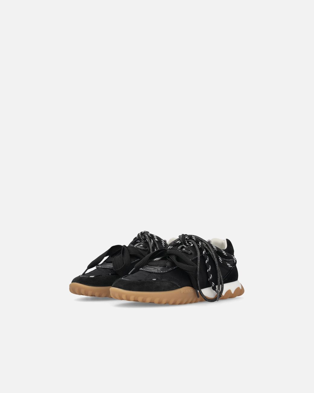 Pinko Black Sneakers With Double Laces