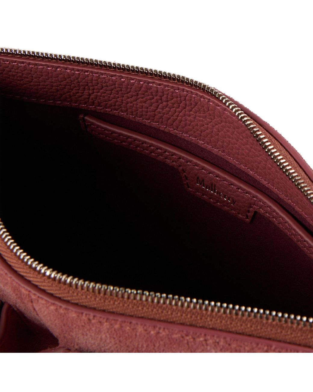 Mulberry Red Fleece-Lined Underarm Bag