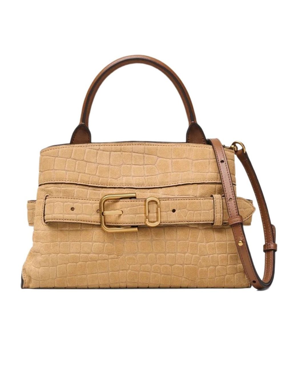 Marc Jacobs Metallic Embossed Dakota Small Satchel Bag