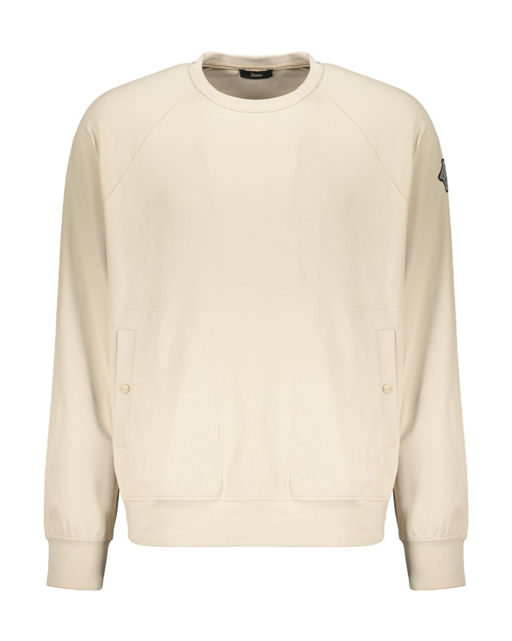 Herno Natural Crew-Neck Pocket Sweatshirt for men