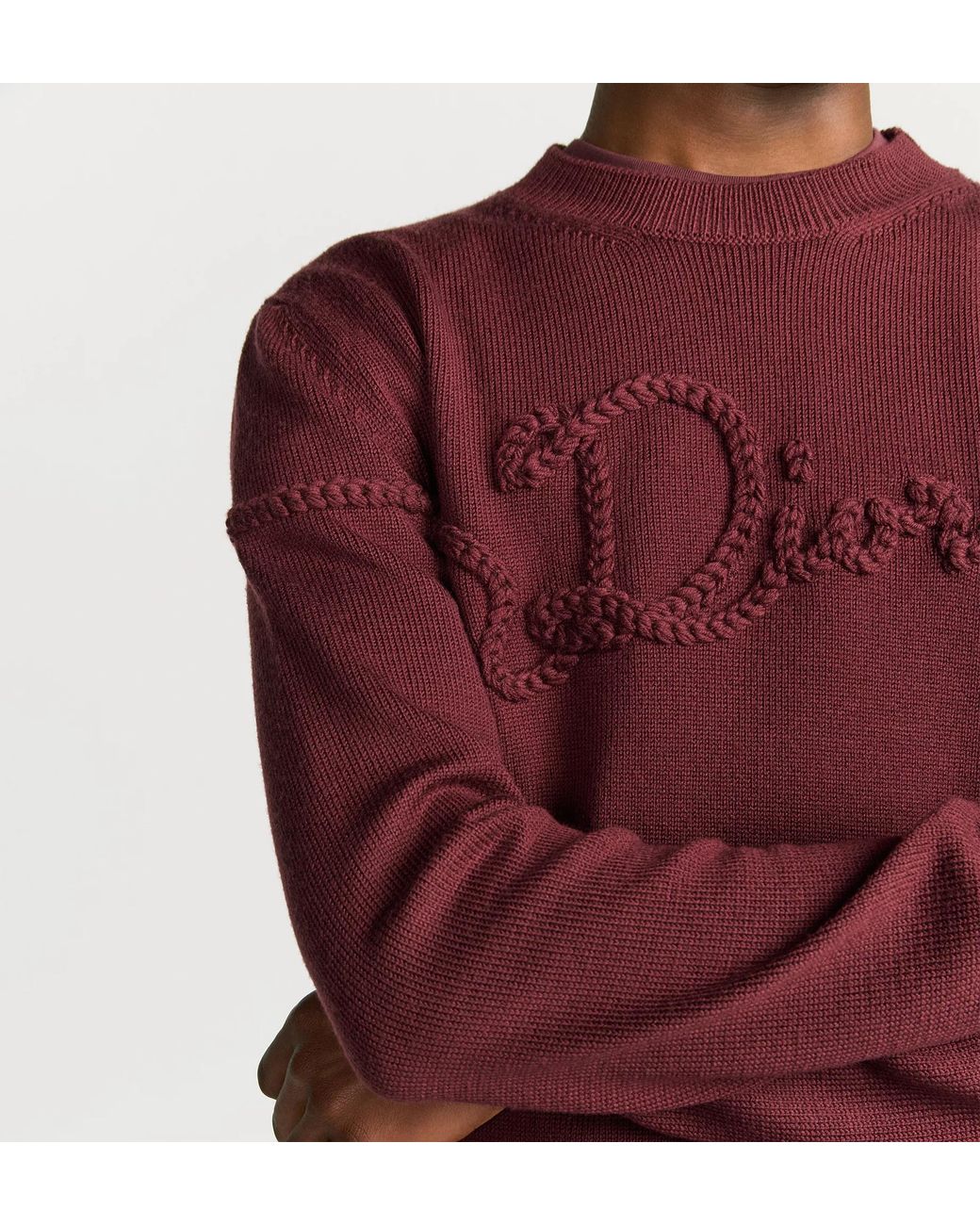 Dior Purple Ribbon Sweater for men