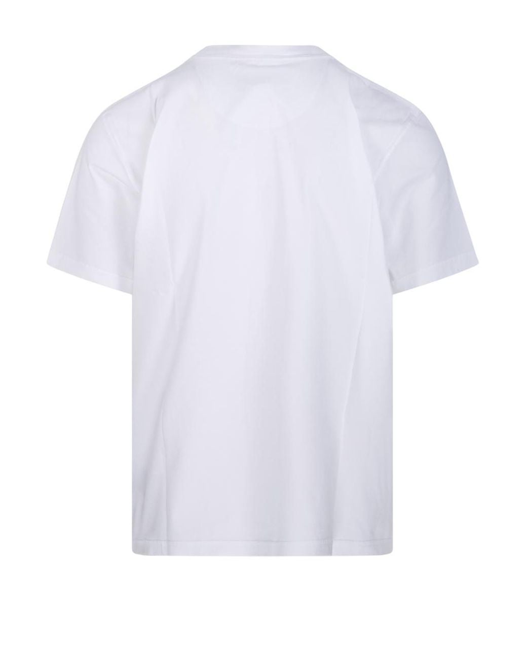 Barbour White Logo Printed Crewneck T-Shirt for men