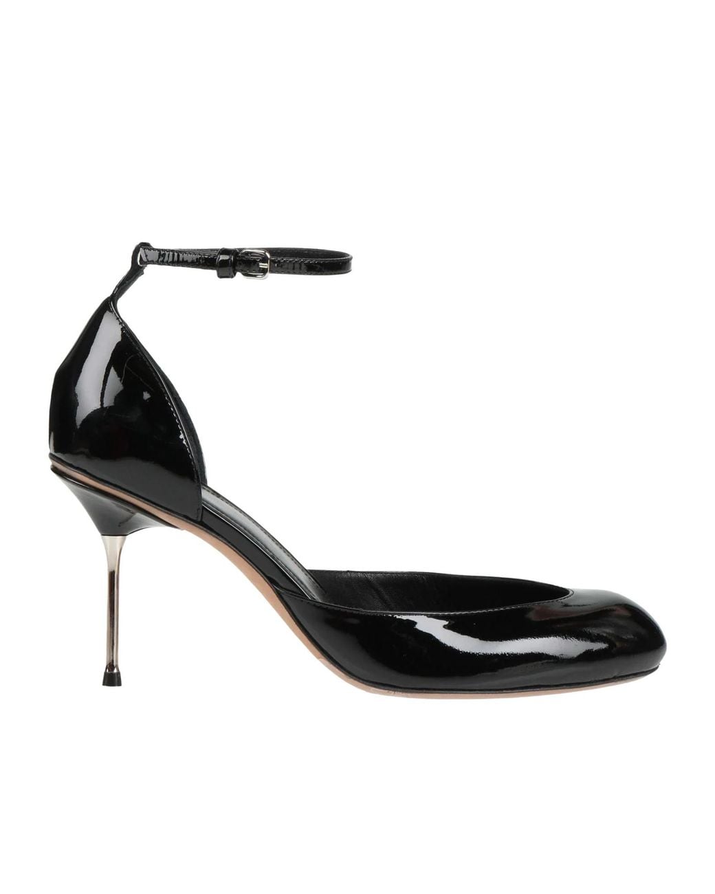 Sportmax Black Patent Leather Courts