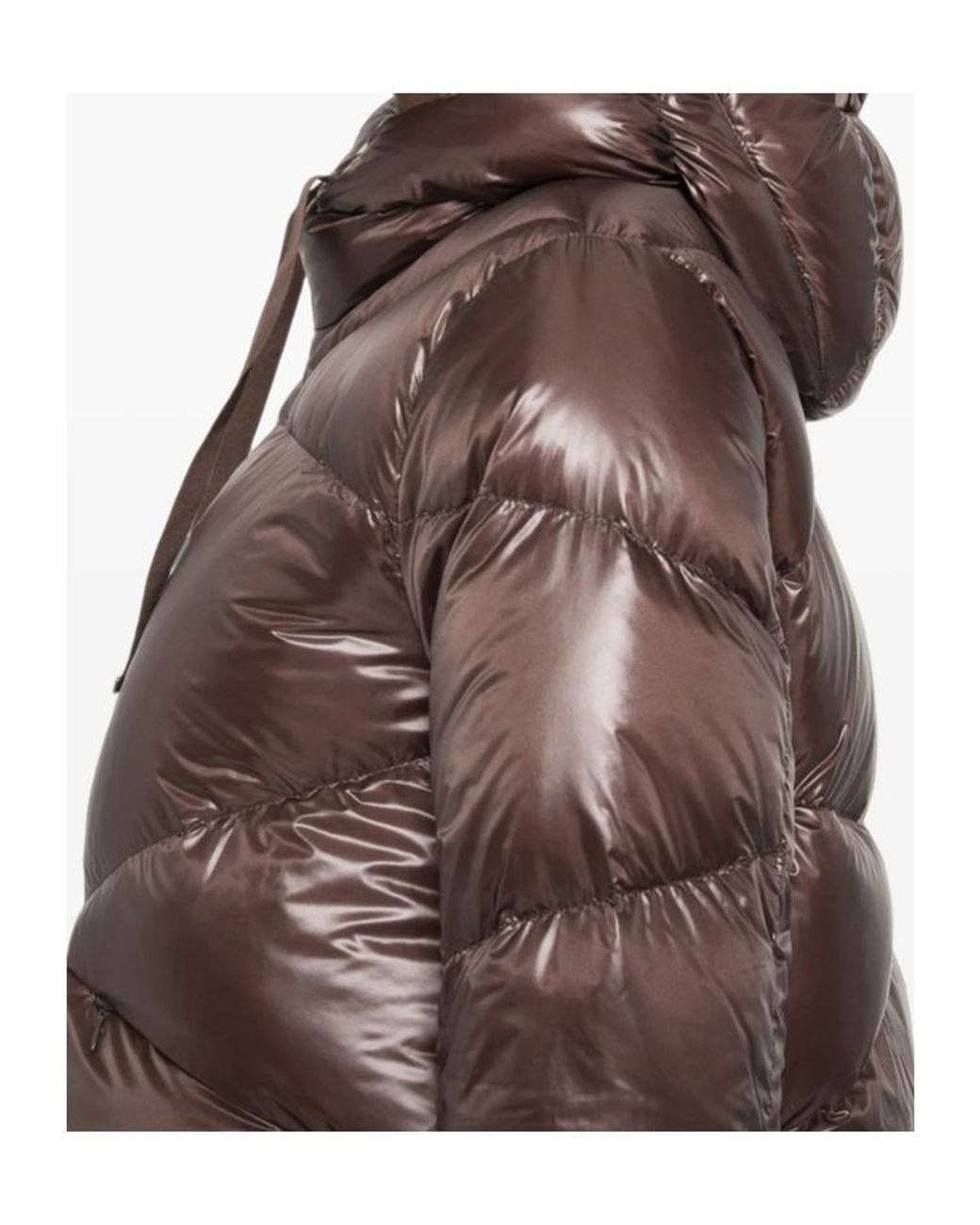 Herno Brown Quilted Zip-Up Down Jacket