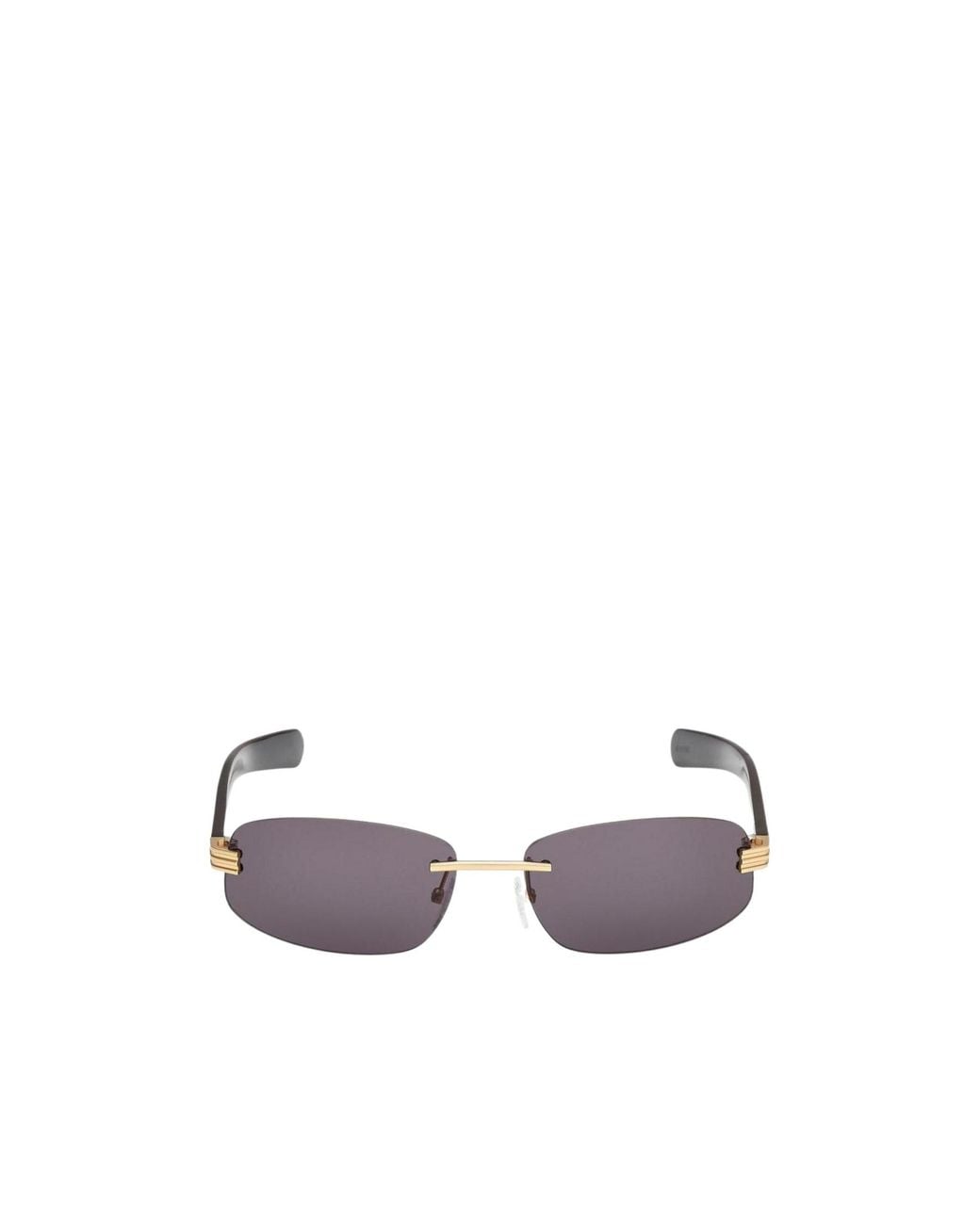 Adidas Originals White Rimless Sunglasses for men