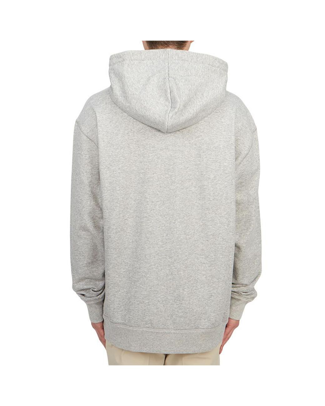 Isabel Marant Gray Organic Cotton-Blend Jersey Hoodie for men