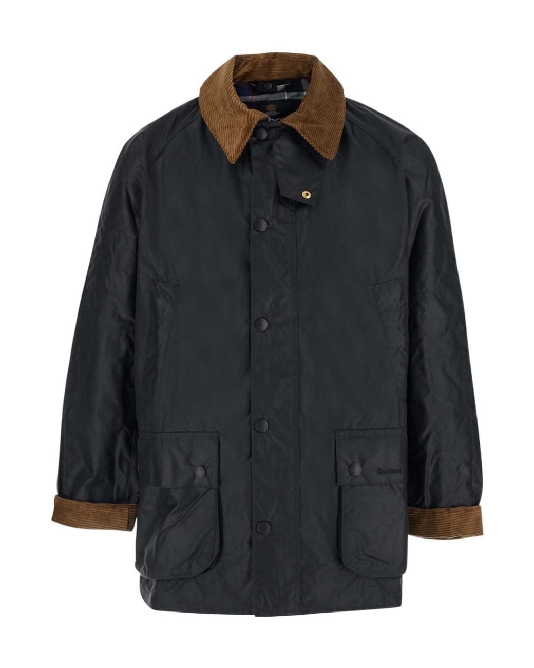 Barbour Black Ashby Wax Jacket for men