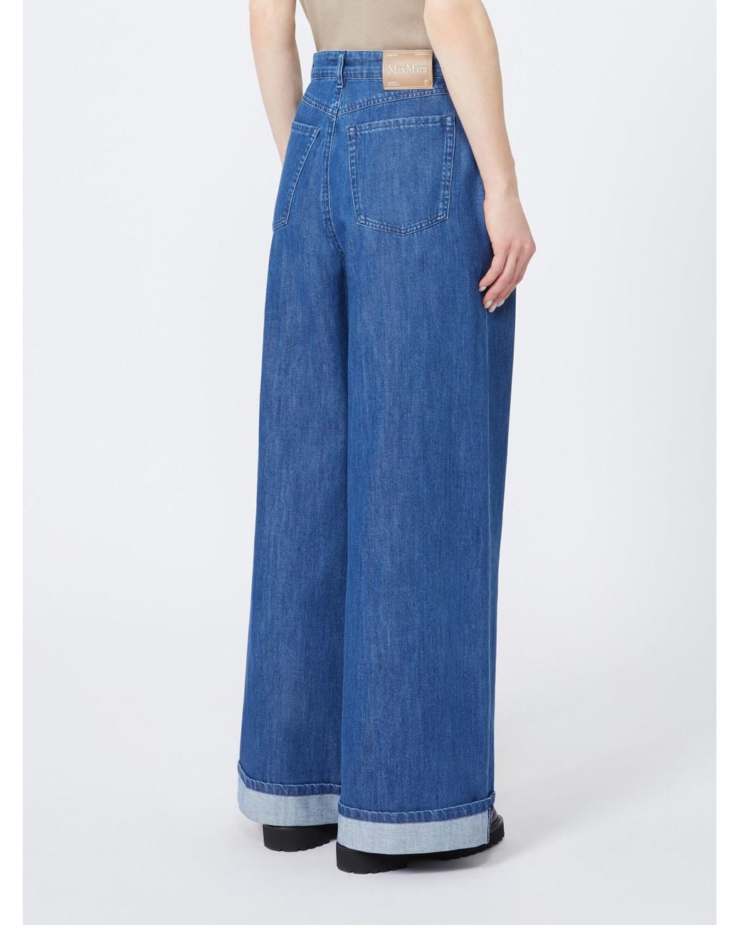 Max Mara Blue Belt Loop Jeans