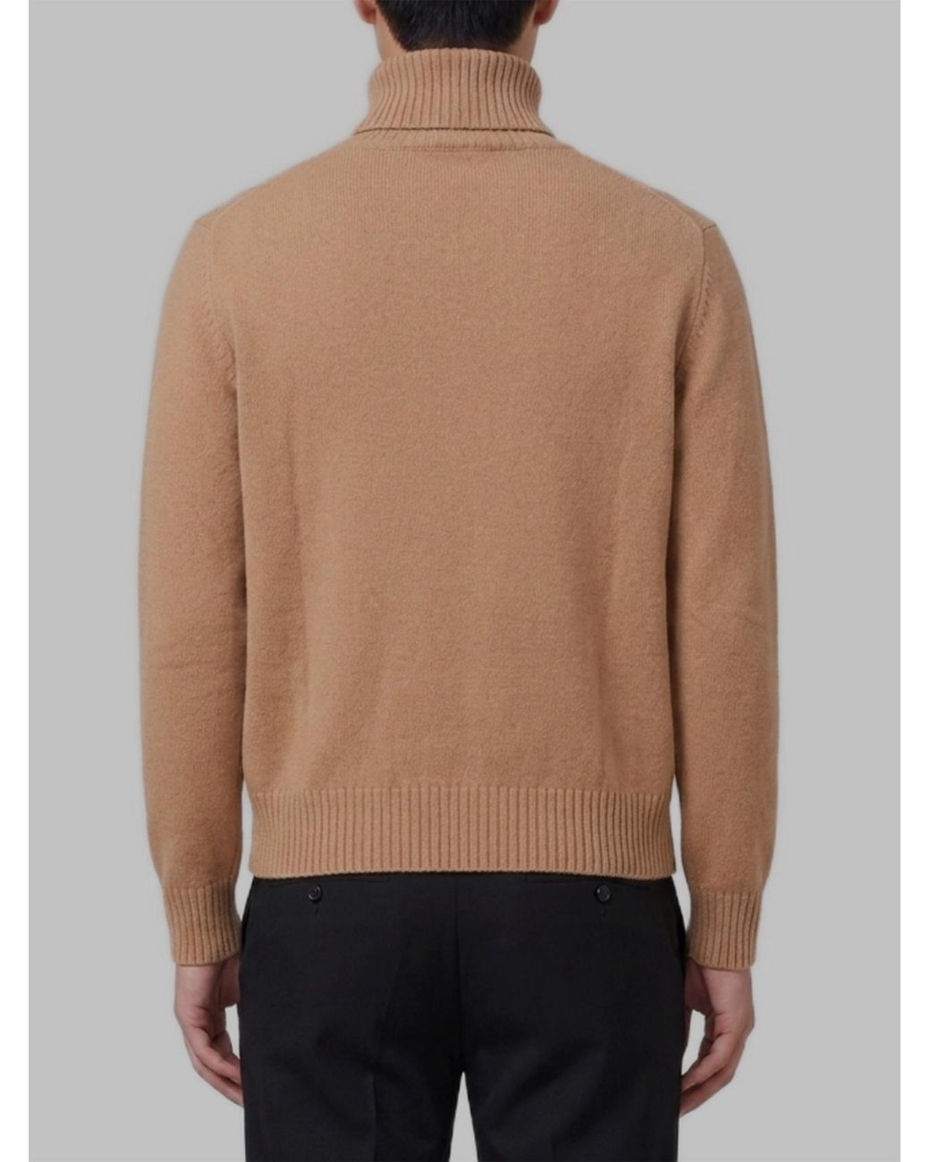 AMI Natural Ami High Neck Knitted Jumper for men