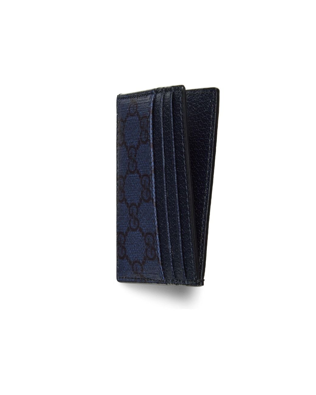 Gucci Blue Ophidia Logo Plaque Card Holder for men