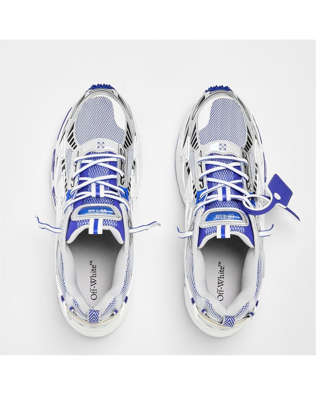 Off-White c/o Virgil Abloh White Round Toe Lace-Up Sneakers for men