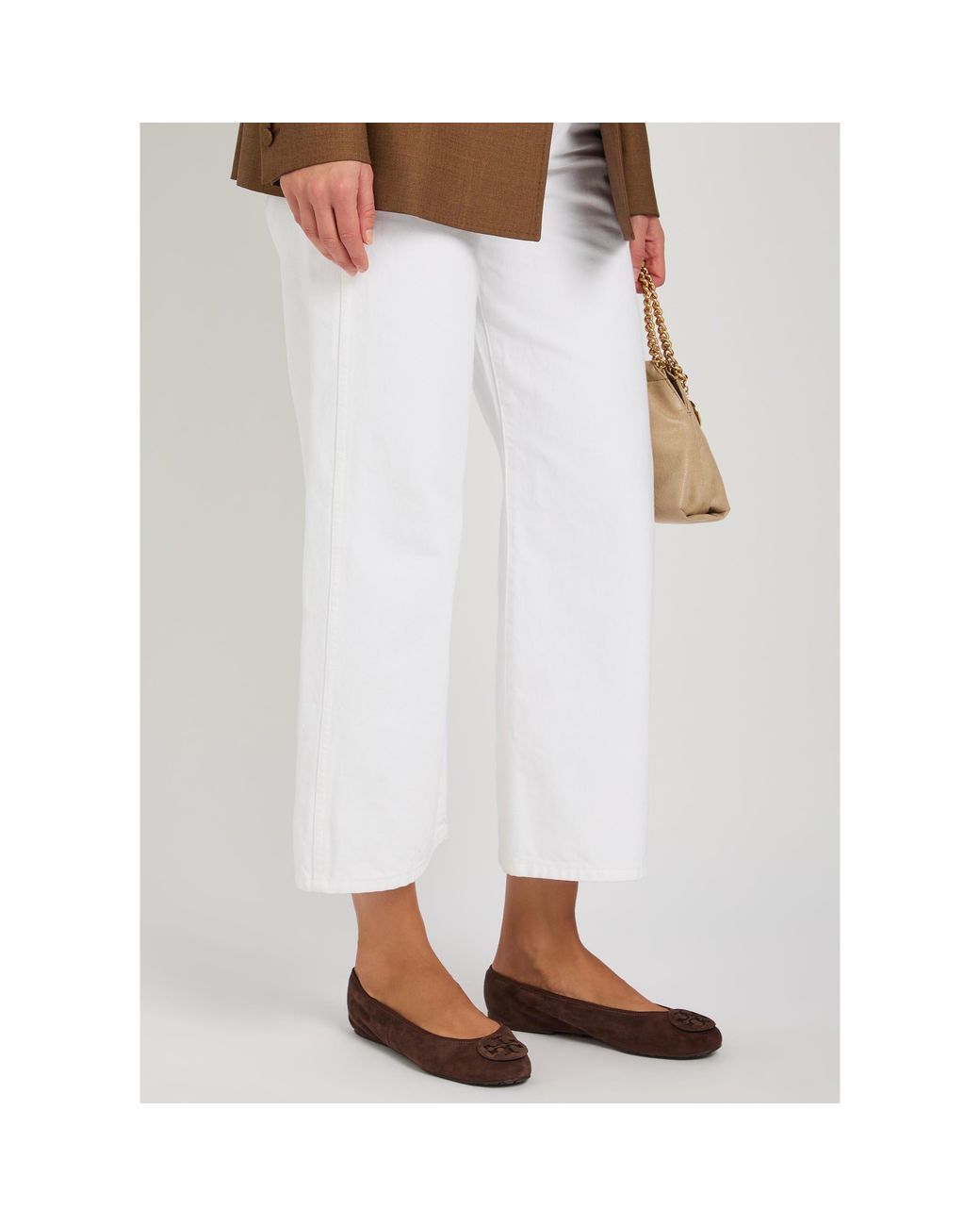 Tory Burch Brown Lightweight Foldable Ballet Flats