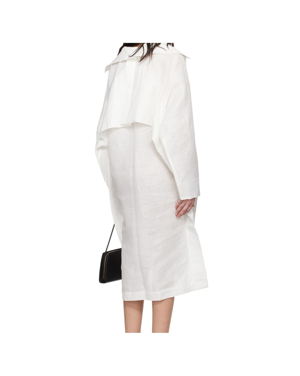 Issey Miyake White Hempen Dress