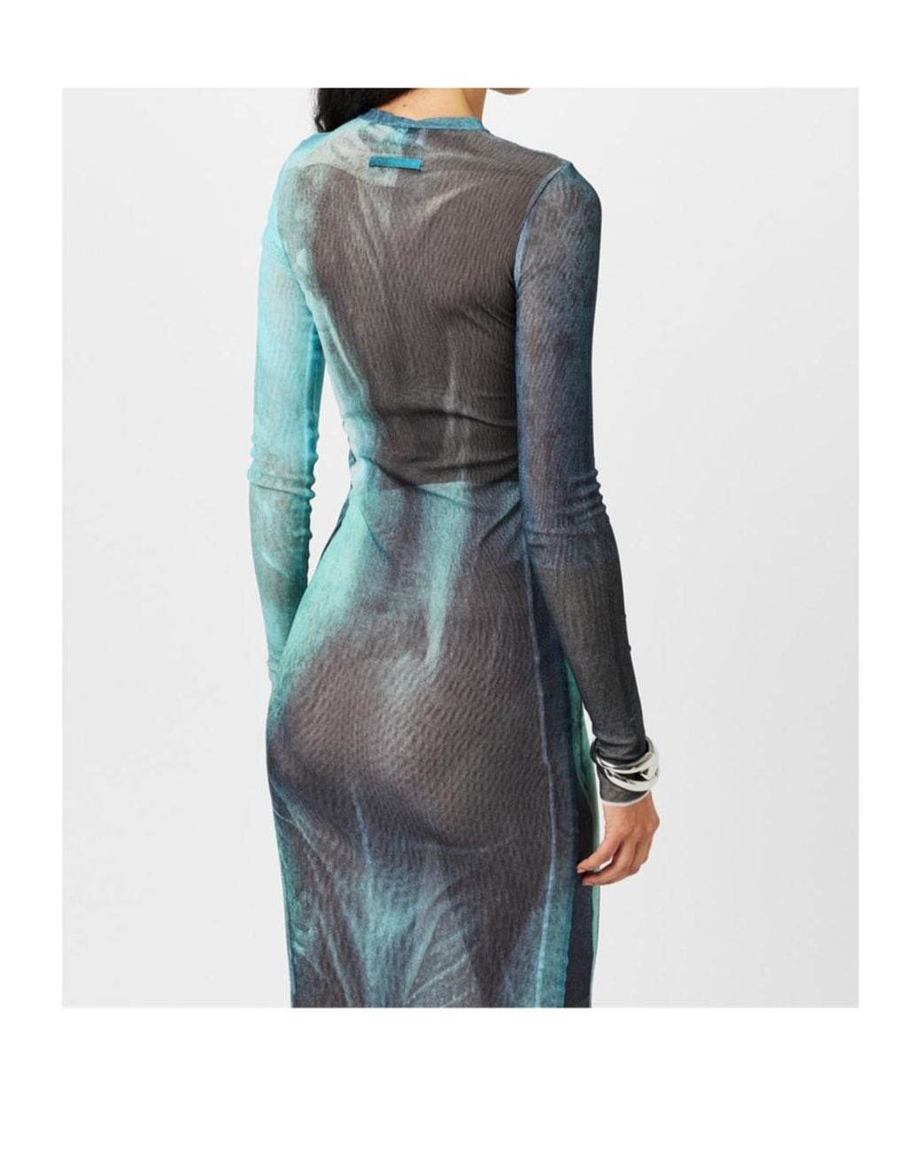 Jean Paul Gaultier Blue Round Neck Dress