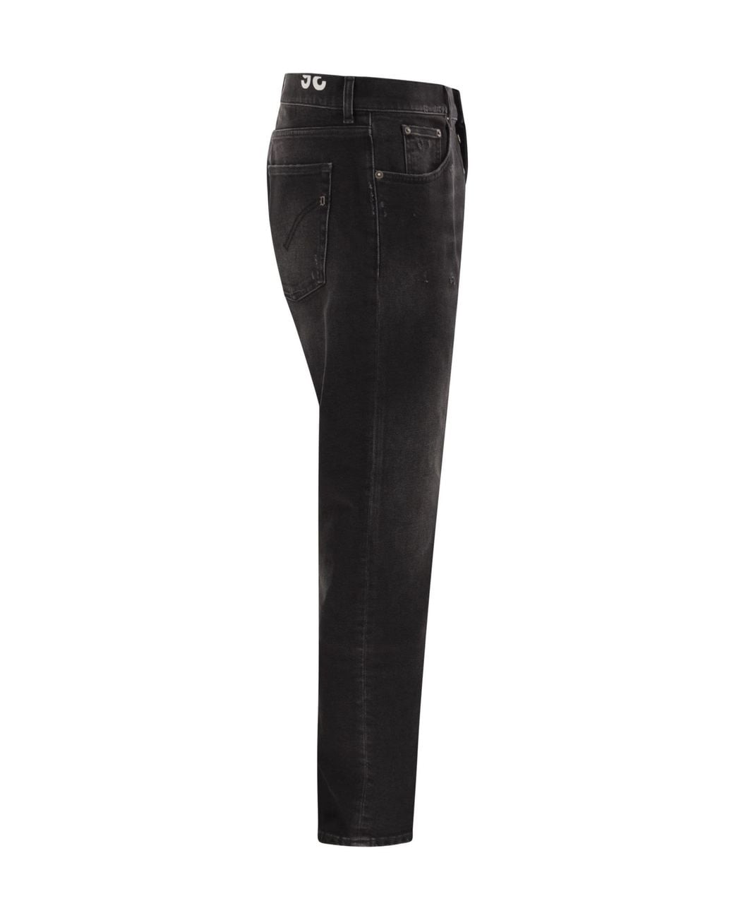 Dondup Black Dian Slim Carrot Jeans for men