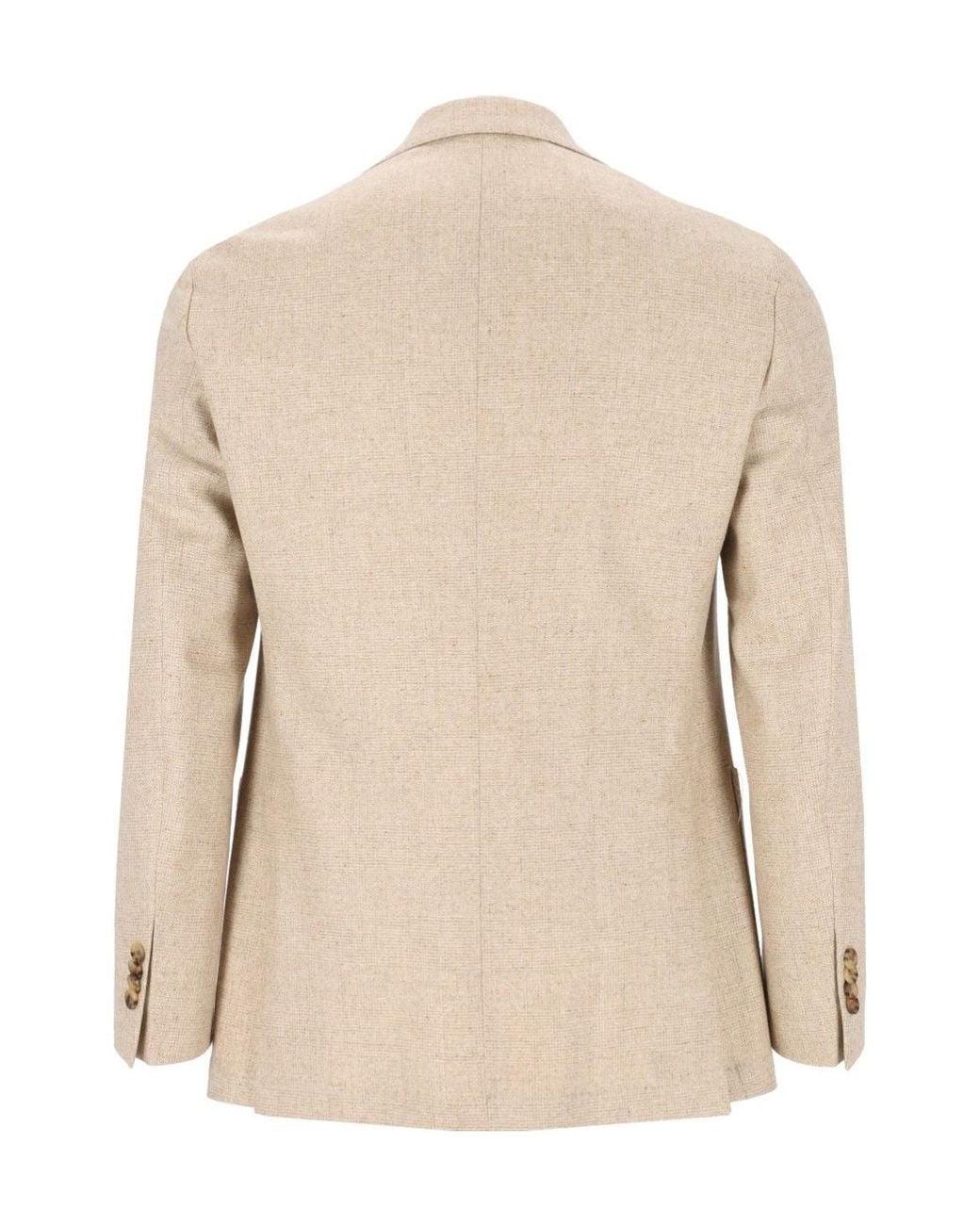 Al Duca D'aosta Natural Long-Sleeve Blazer for men