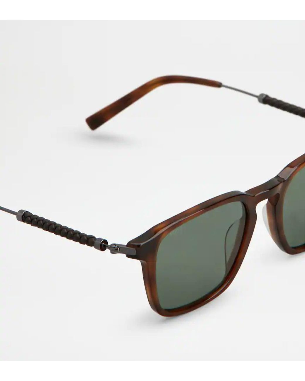 Tod's Green Full-Rim Sunglasses for men