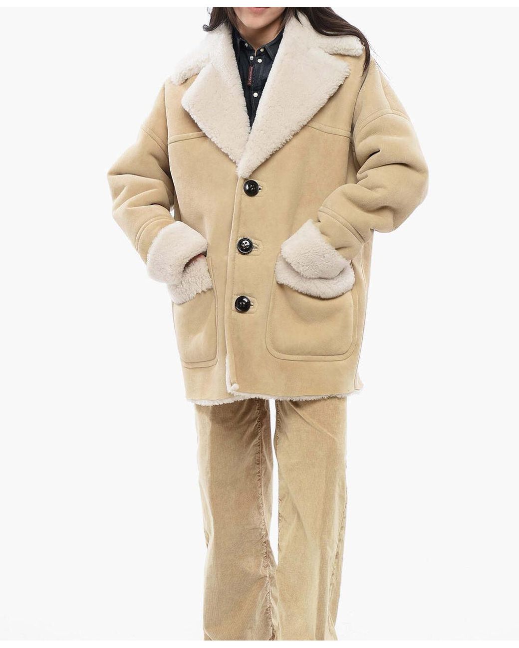 DSquared² Natural Patch-Pocket Coat