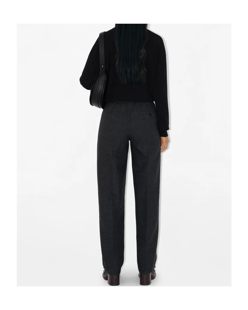 Burberry Black Long Sleeved High-Neck Jumper