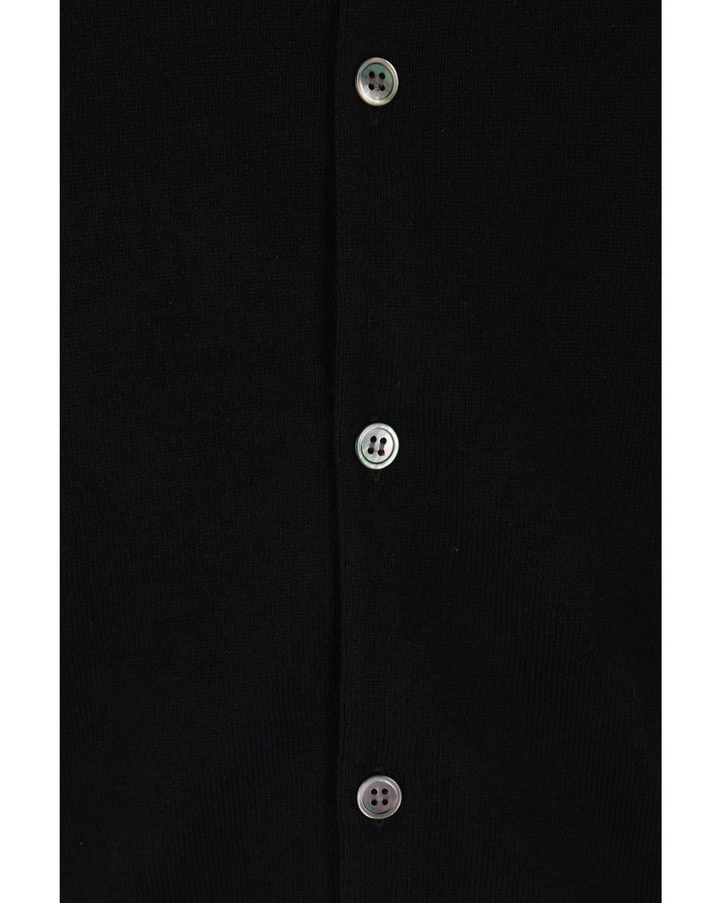 COMME DES GARÇONS PLAY Black Comme Des Garçons Play Crewneck Knitted Cardigan