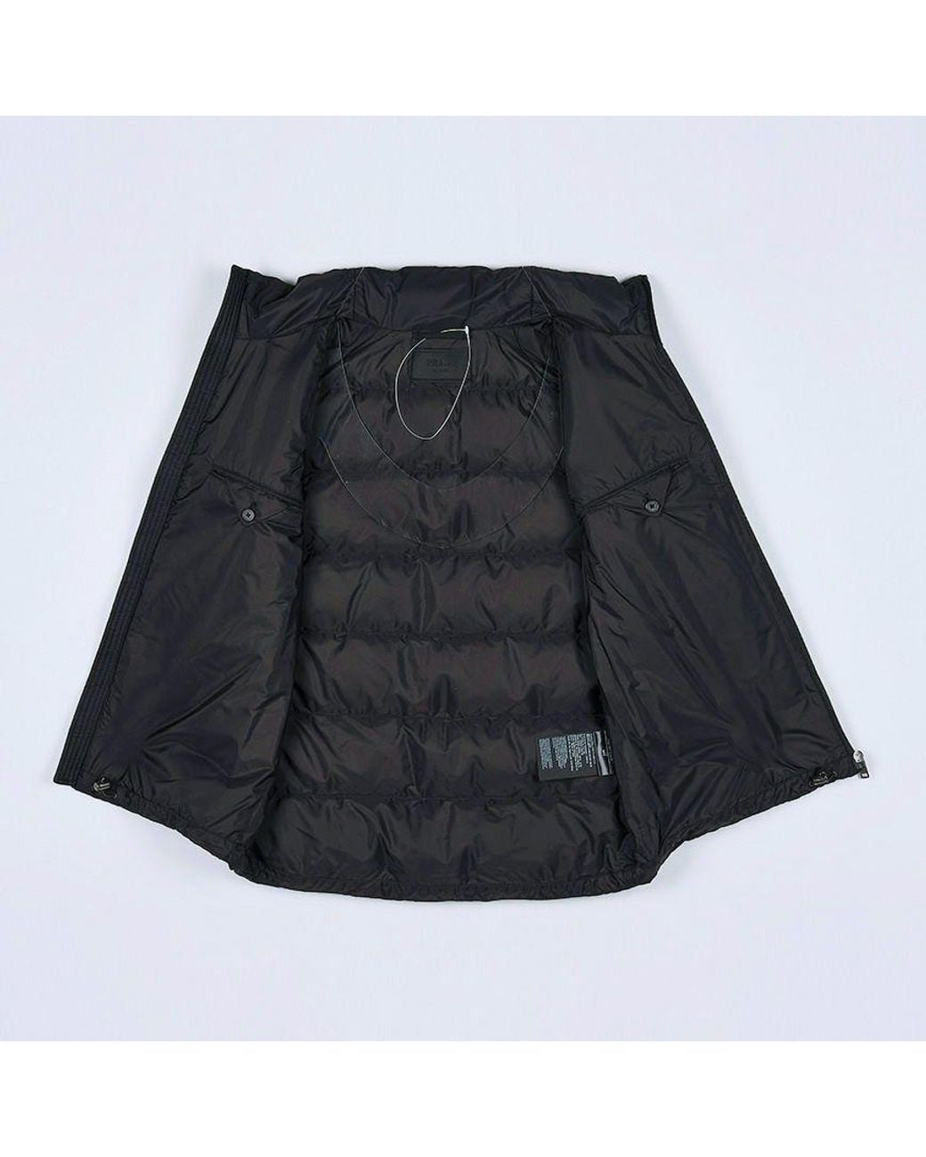 Prada Black Re-Nylon Padded Vest for men