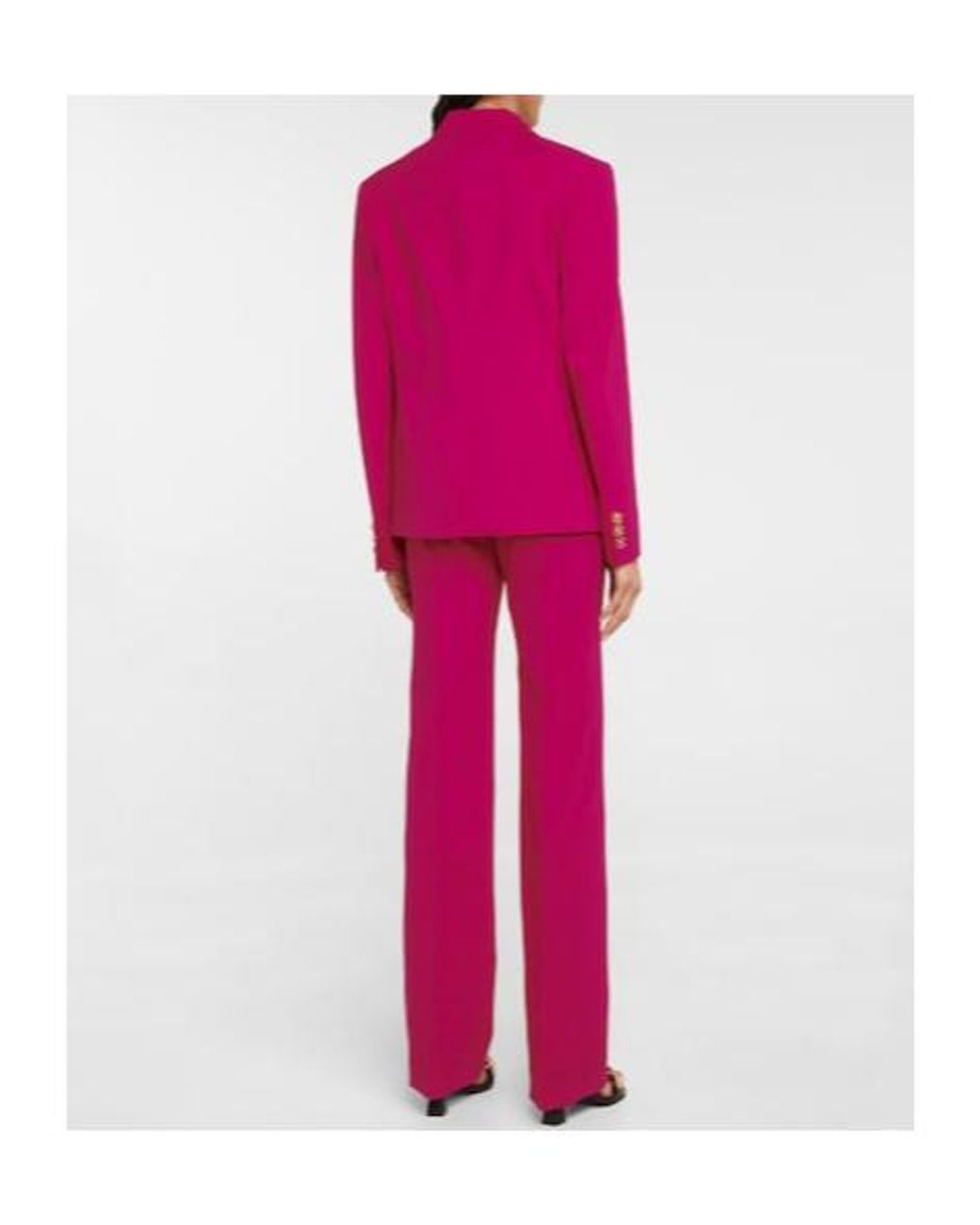 Versace Pink Wool-Blend Blazer