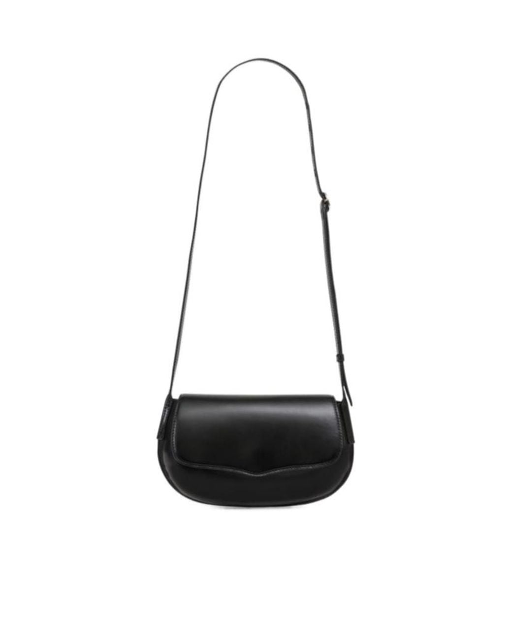 Lemaire White Belly Leather Shoulder Bag