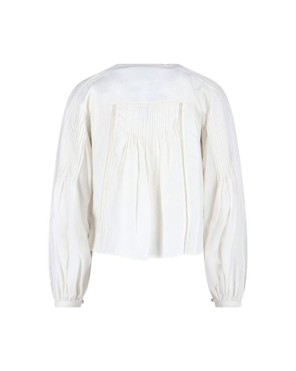 Isabel Marant White Cubraly Ruffled Shirt