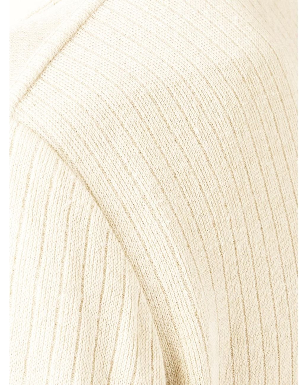 Lardini Natural Ribbed-Knit Single-Breasted Blazer for men