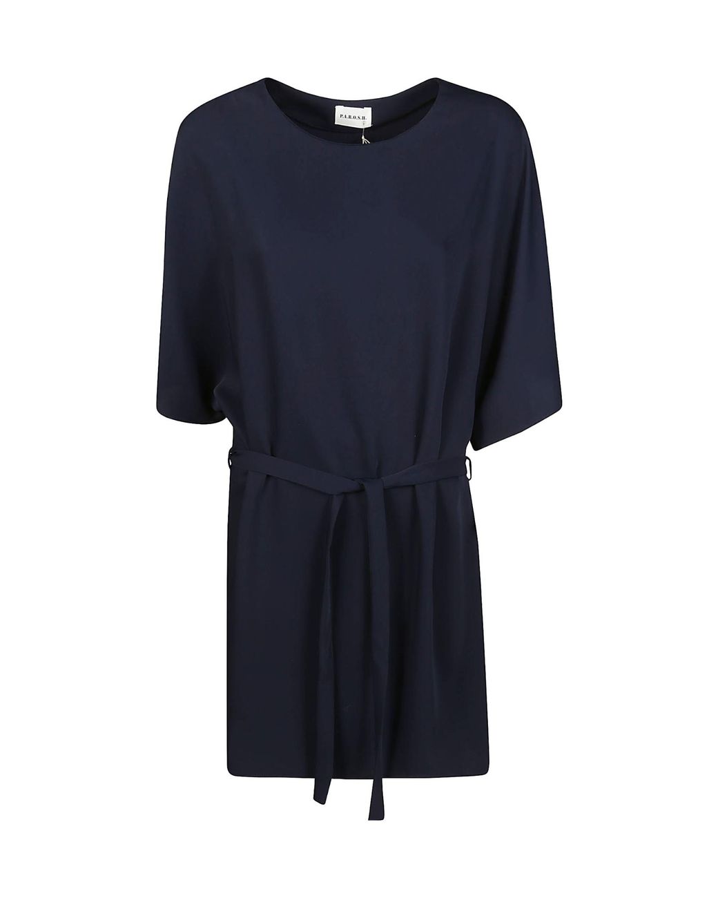 P.A.R.O.S.H. Blue A Girdle Mini Dress