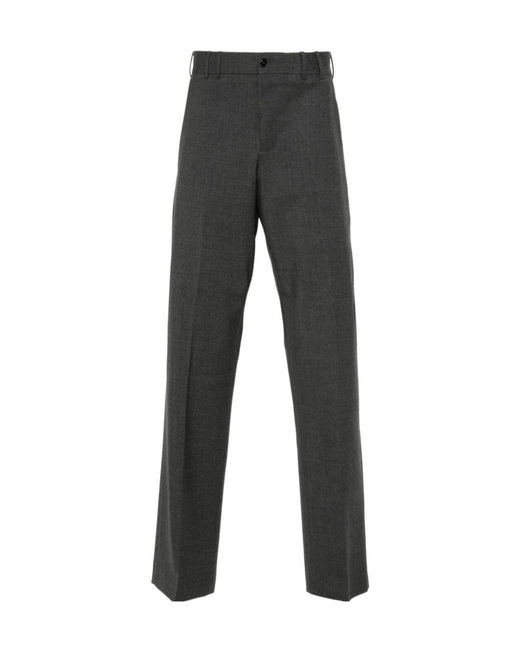 Pt Pantaloni Gray Pt Torino Michael Wool Dress Trousers for men