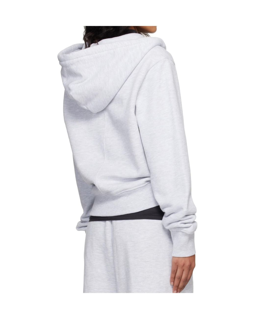 Entire studios White Slim Zip-Up Hoodie for men