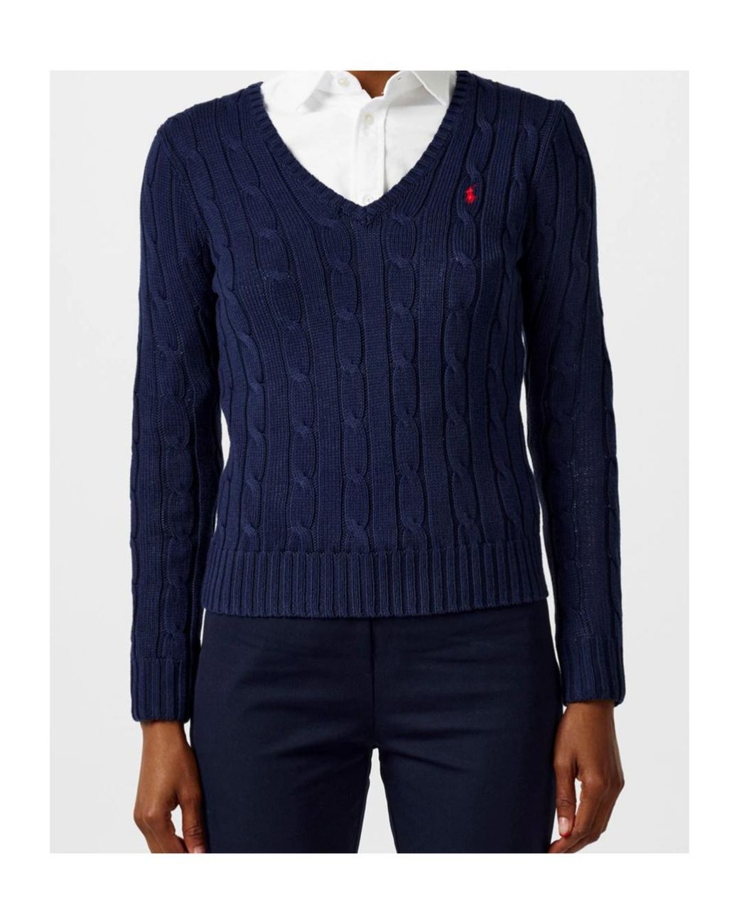 Polo Ralph Lauren Blue V-Neck Sweater