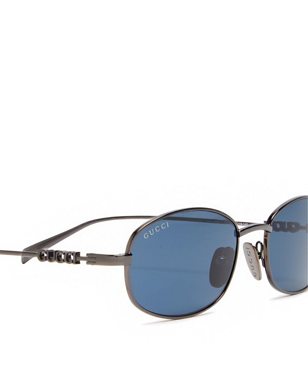 Gucci Blue Oval Sunglasses for men