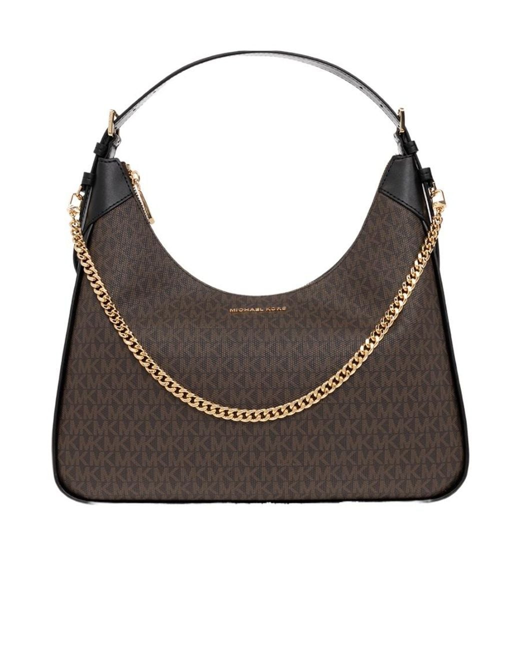 Michael Kors Gray Monogram-Pattern Tote Bag
