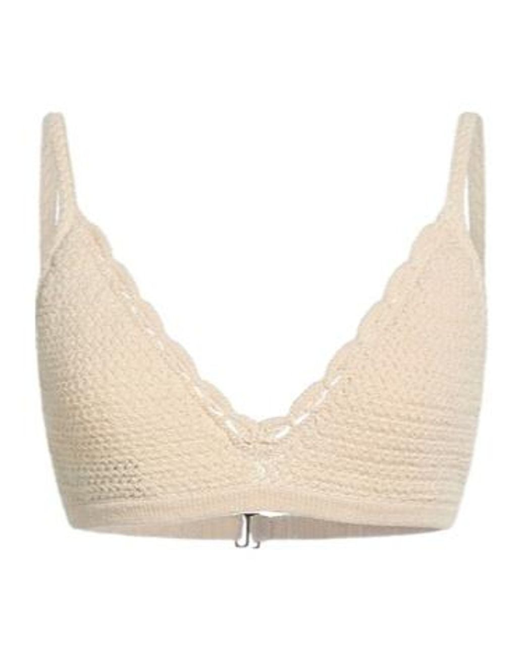 Rag & Bone Natural Crochet Sleeveless Short Top
