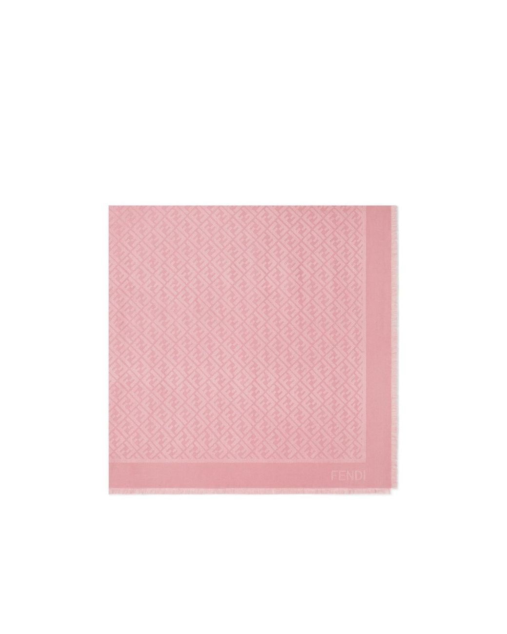 Fendi Pink Monogrammed Scarf