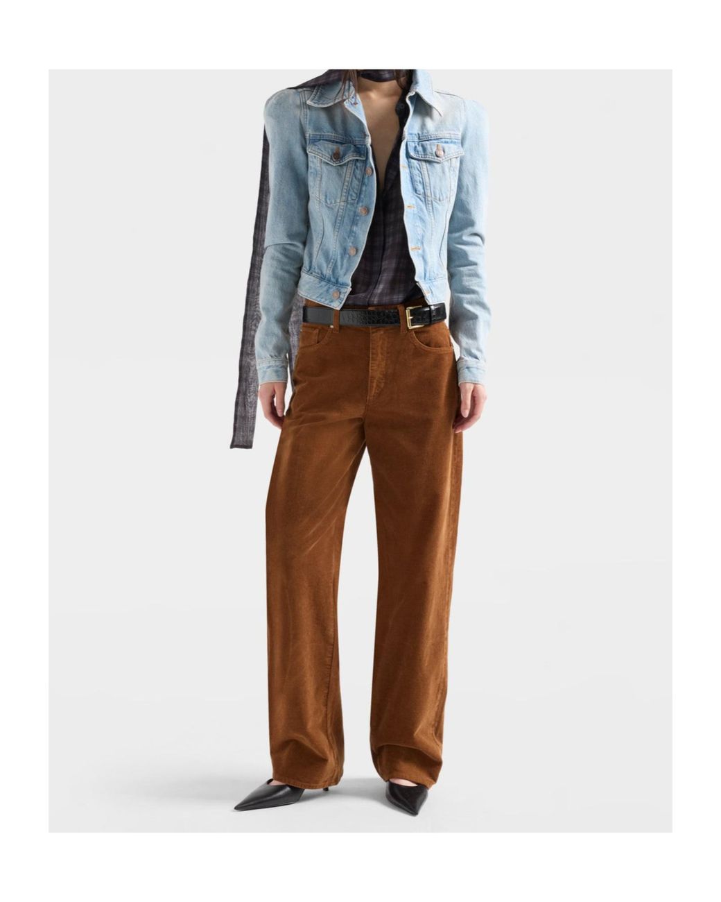 7 For All Mankind Brown Stovepipe Straight Pants