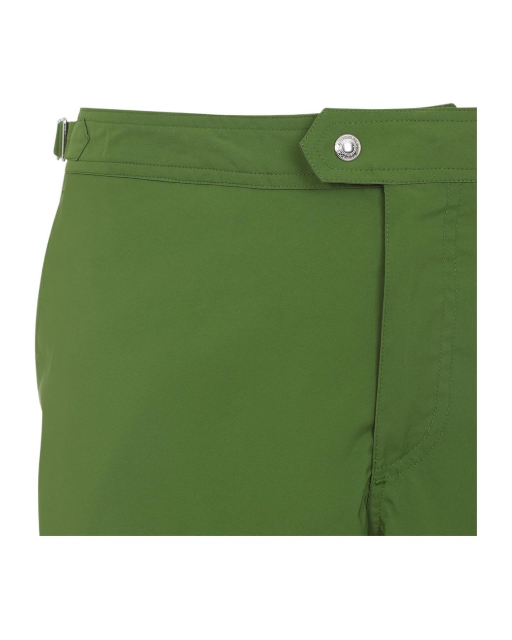 Tom Ford Green Compact Poplin Swim Shorts for men